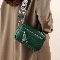 Bolso de Mano de Cuero Genuino para Mujer Color Sólido con Borlas Bolso de Hombro de Cuero de Vaca - details 27