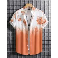Camiseta de Verano de Playa Hawaiiana Estampado de Denim 3D para Hombres Manga Corta Transpirable - details 5