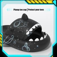 Zapatillas de sandía para hombre y mujer, chanclas planas informales con dibujos animados de tiburón Eva, Chanclas de playa, novedad de verano - details 38