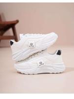 2025 primavera nueva moda urbana Ins estilo coreano Casual blanco de suela gruesa papá estudiante correr zapatos deportivos con cordones - details 13