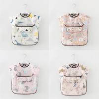 Babero de manga larga para bebé, bufanda con estampado de dibujos animados, impermeable, paño para eructar - details 1