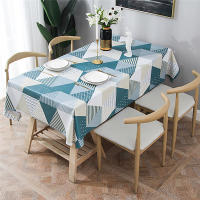 Mantel de comedor con cubierta de mantel Rectangular, impermeable, geométrico Simple, estilo nórdico - details 11