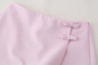 Minifalda de moda con lazos laterales, pantalones cortos elegantes de cintura alta para mujer - details 4