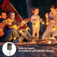 Exterior Jardin 45,7M, 24V Luces Exterior con 75+2 Bombillas, Impermeable Luce Jardin para Terraza, Café, Cobertizos, Bodas, Pérgolas - details 1