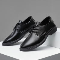 Zapatos de cuero de vestir de negocios informales británicos de gran tamaño para primavera y otoño para hombres - details 2
