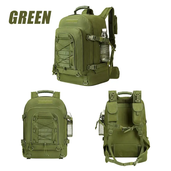 Mochila táctica militar de gran capacidad para hombre, mochila expandible para senderismo, 39L-60L - 1