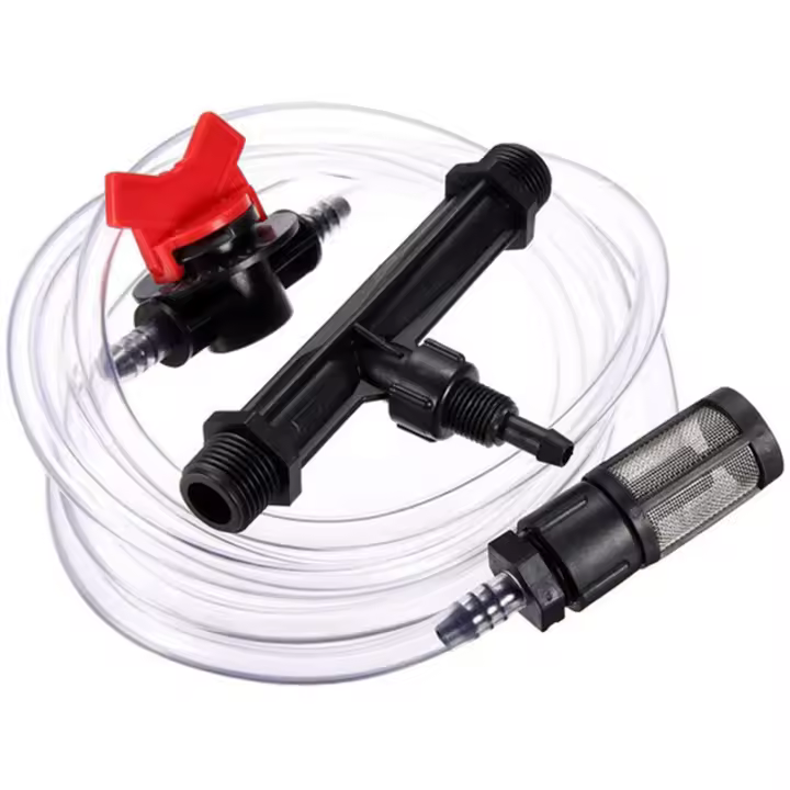 Kits de inyectores de fertilizante Venturi de rosca macho de 1 pulgada, sistema de riego para agricultura y jardín, herramienta de fertilizante, 1 Juego - 1