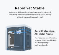 Impresora 3D inteligente de alta velocidad Flashforge Adventurer 5M Pro 600 mm/s Estructura Core XY Apagado automático Impresión suave y silenciosa - details 3
