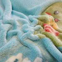 Sábana de Terciopelo Cálido Coral para Invierno con Estampado de Flor Hueso de Couette Suave y Grueso 240x220 - details 42