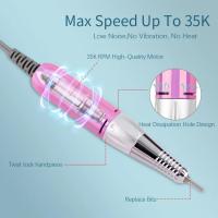 Lima eléctrica portátil E inalámbrica para manicura y pedicura, máquina profesional personalizada de 35000 RPM, recargable, para salón de belleza - details 7