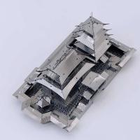 Modelo MMZ, rompecabezas de Metal, pabellón Longyuan clásico chino, construcción Diy, Kits de modelos 3D, corte láser, ensamblaje, rompecabezas, Juguetes - details 4