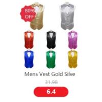 Chaleco de diseñador para hombre, chaleco de satén de seda Lisa verde oscuro, pajarita, pañuelo, traje Formal de boda para hombre, chaqueta sin mangas Barry Wang - details 11