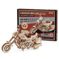 Robotime Rokr 420 PCS Cruiser Motorcicleta Kit de Bloques de Construcción de Madera DIY - details 8