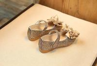 Zapatos de cuero para niñas pequeñas, zapatos planos grandes con purpurina y nudo de lazo, zapatos de vestir ostentosos de princesa para fiesta de baile - details 9