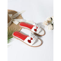 Sandalias de moda de verano 2025, chanclas de playa de una tira, zapatos planos de viaje para mujer - details 67