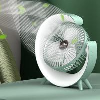 Xiaomi-ventilador portátil recargable por USB, dispositivo eléctrico con LED, 7 colores, 180 ° , ajustable, 3 velocidades, para verano - details 7