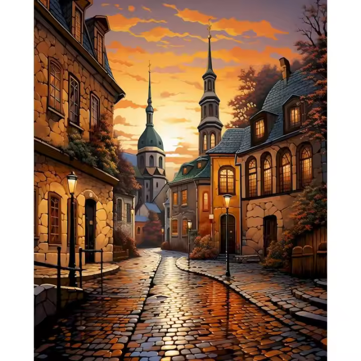 RUOPOTY Arte de Pintura por Número Moderno Pintura en Lienzo Acrílico de 40x50cm - 1