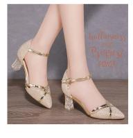 Sandalias Doradas para Mujer Tacones Altos para Fiesta, Sin Cordones, Sólidas, Sexis, Calidad, Boda, Fiesta, Club Nocturno - details 5