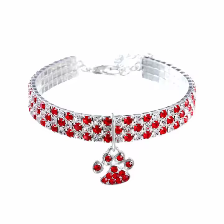 Collar de Gato con Diamantes de Imitación, Collar Brillante para Cachorro - 1