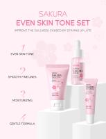 LAIKOU-Conjunto de cuidado de la piel con flor de cerezo, crema para ojos con esencia, crema Facial, producto para el cuidado de la piel, Kit de productos faciales, juegos de 3 piezas para el cuidado de la piel - details 3
