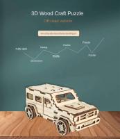Rompecabezas de madera 3d para niños, conjunto de modelos de construcción mecánicos Montessori DIY, juguetes para construir motocicletas, dirigibles, coches, trenes - details 13