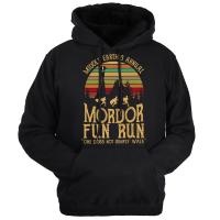 Sudadera con capucha de algodón de marca para hombre, Mordor fun run, un hombre no solo camina, sudadera, ropa de calle, otoño invierno 24 - details 1