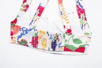 TRAFZA-Conjunto de 2 piezas para mujer, minitop con tirantes y botones estampados, sin mangas, Espalda descubierta, Falda Midi elegante de cintura alta para playa - details 14