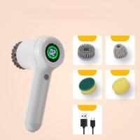 Cepillo giratorio eléctrico para lavavajillas, cepillo de ducha inalámbrico con pantalla L para limpieza de baño, bañera y cocina. Incluye - details 0