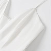 PB & ZA 2025 temperamento todo-fósforo vestido con tirantes Falda corta pequeña falda blanca novedad de verano llegadas ropa de mujer - details 10
