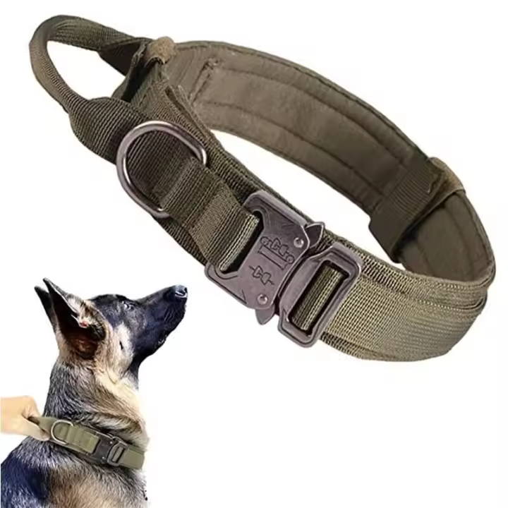 Chaleco Táctico Militar para Mascotas Correa de Entrenamiento al Aire Libre para Perros Medianos y Grandes Collar Incluido - 1