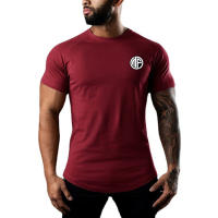 Camiseta Deportiva de Verano para Hombres Ajuste Delgado Manga Corta Marca Muscleguys - details 9