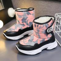 Botas de nieve antideslizantes para niños y niñas, zapatos cálidos informales versátiles de fondo suave, estilo coreano, a la moda, novedad de invierno, 2024 - details 4