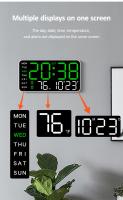 Reloj de Pared Digital LED Doble Alarma Control Remoto Función de Fecha y Hora - details 5