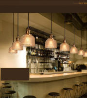 Luces colgantes de cristal E27, soporte creativo, luz de Haning para comedor, dormitorio, mesita de noche, Bar, Cafesuspension, luminaria de decoración - details 1