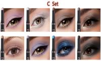 8 Uds sombra de ojos en barra crema blanda mate sombra de ojos crayón pintura brillante sombra de ojos crayón impermeable clásico juego de sombra de ojos palo brillante - details 6