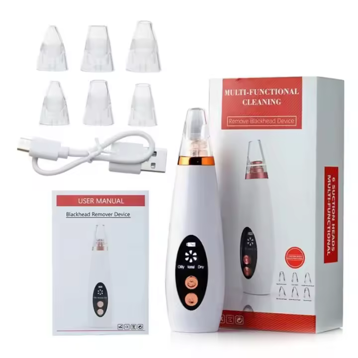 Removedor eléctrico de espinillas al vacío, limpieza de poros, puntos negros faciales, puntos blancos, espinillas, limpiador de acné, herramienta de cuidado Facial, Belleza - 1