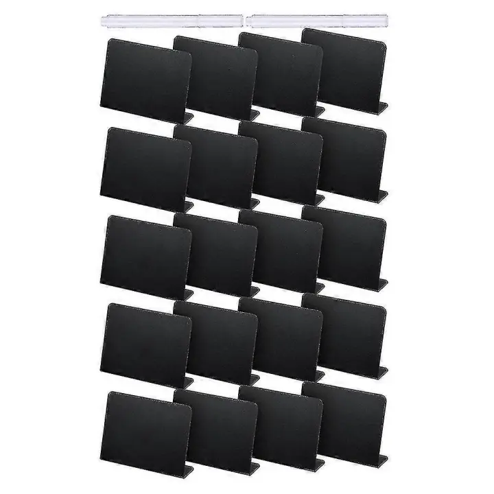Mini Pizarra de Tablero 20pcs 4 X 3 Pulgadas Etiquetas de Comida para Fiesta - 1