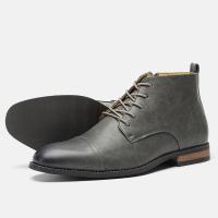 Botas para hombres Botas de cuero cómodas de tobillo de marca de moda para hombres - details 5