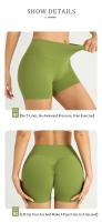 Pantalones cortos de Yoga de cintura alta para mujer, mallas transpirables con Control de barriga para gimnasio, Fitness y correr - details 2