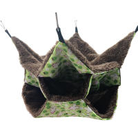 Colchón Colgante de Hamster de 3 Capas Diseño de Laberinto de Conejo Cama Cálida de Vellón para Pequeños Animales Nido de Jabalí para Invierno, Primavera y Otoño - details 2