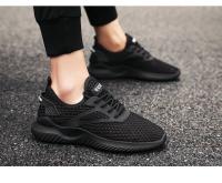 Zapatillas de moda para hombre Zapatillas de malla transpirables Color sólido Casual Cien Zapatos para correr - details 9
