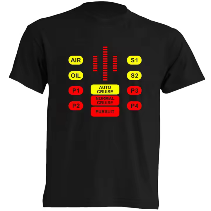 Camiseta Coche Fantástico | 100% Algodón |   Manga Corta - Tejido tubular, sin costuras laterales. - Punto liso - 1