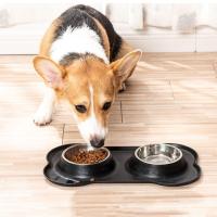 Cuenco de acero inoxidable para mascotas, almohadilla antiderrames, alimentador para beber para mascotas, plegable, antideslizante, cuenco de comida para perros, gatitos y cachorros - details 1