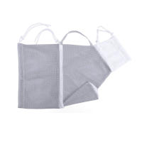 Bolsa de red de ducha para gatos ajustable, diseño de malla transpirable, bolsa de sujeción antiarañazos, adecuada para viajes en casa - details 0