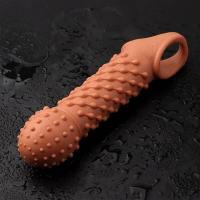 Funda extensora de condón reutilizable Leten para placer sexual, dura, rugosa y grande para hombres, retrasa la eyaculación - details 2