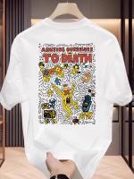 Patrón de juego de hip hop para hombresTCamiseta - 100%100% Algodón，Verano Casual Cuello RedondoTCamiseta - details 1
