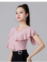 Tops de baile elegantes y modernos, graduación clásica TRE, street TRE con volantes, camiseta festival femenina Ustada Latina - details 11