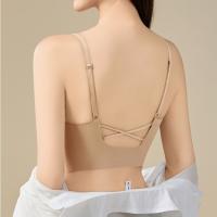 Sujetador de yoga con relleno, soporte para mujer, sin varillas, lencería fina, espalda en U, top corto, chaleco a prueba de golpes, almohadilla fija, sujetador sin costuras para fitness - details 10