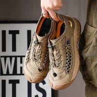 Sandalias de hombre, novedad de verano, zapatos de playa para hombre con suela blanca. Simples, transpirables y resistentes al desgaste. - details 5