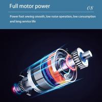 Máquina de coser eléctrica doméstica con luz nocturna, Pedal, bricolaje, parche Manual, máquina de costura - details 11